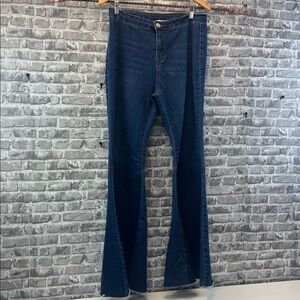 The Rustic Rack Flared Blue Denim‎ Jeans